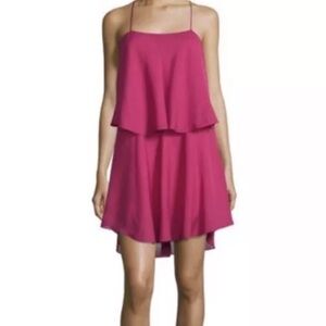 Haute Hippie Magenta Mini Dress
